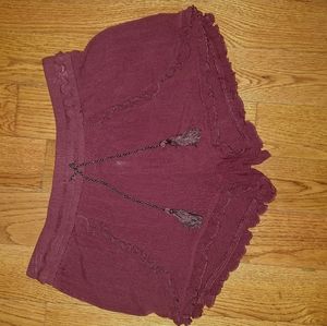 Burgundy Shorts